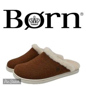 Born Zoe Open-Back Wool Clogs